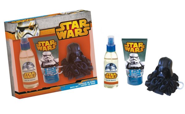 Set cadou Star Wars: Apă de Toaletă, 140 ml + Gel de duș & Șampon, 150 ml + Burete 3D