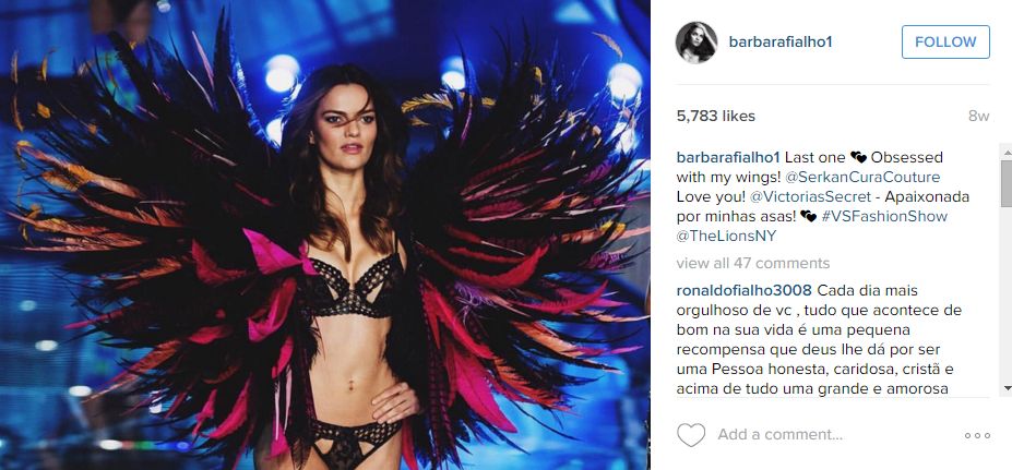 47 de modele Victoria's Secret pe Instagram