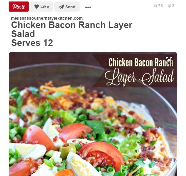 Top 10 rețete de salată pe Pinterest