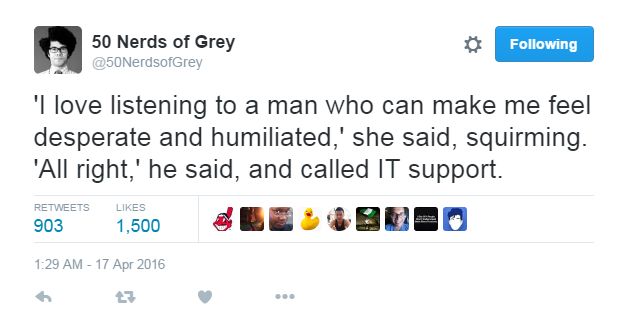 Twitter, geeks și 50 Shades of Grey